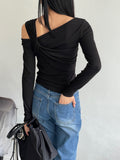 Athens Ribbed Slit T-shirt