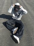 Nordic Slub Wide Flare Denim Pants
