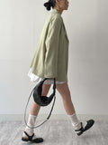 Rib Nylon Shirring Mini One Piece