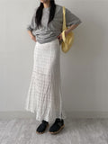 One Slit Mermaid Long Skirt