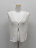 Boucle Two Button Overfit Vest