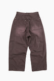Morrow purple brown wide denim pants