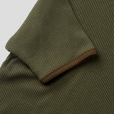 Moz Henley Neck Waffle Ringer Tee