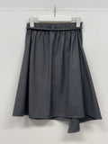 Unbalance Stripe Midi Skirt