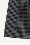 Gingham Check Banding Bermuda Pants