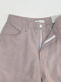 Linen Cinch Back Balloon Fit Wide Pants