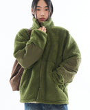 Porter boa fleece zip-up jacket