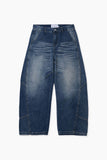 Dart Curved Denim Pants