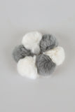 Mix fur hair tie