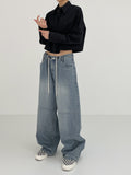 [unisex] Slit stopper wide pants