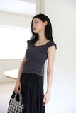 Cotton Frill Wing T-Shirt
