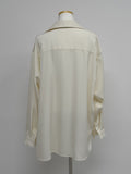 Quarter Two-Way Wrap Long Blouse