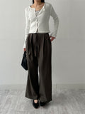 Ella Ribbed Frill Knit Cardigan