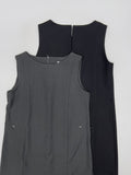 [Wrap Skirt SET] Joanne Sleeveless Wrap One Piece