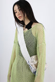 Long boat neck knit
