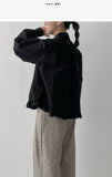 Peach Frill Loose-Fit Shirt