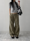 [unisex] Wave Dyeing Wide Denim Pants