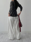 371 Pintuck Cotton Wide Pants