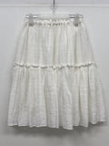 Shiny Flare Midi Skirt