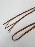 [Cowhide] Cable Long Layered Belt