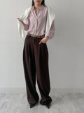 Launer Pocket Two-Tuck Wide Slacks
