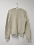 Frilled See-Through Layered Knit