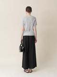 [Premium] Whole Garment Bush Wool Short Sleeve Knit