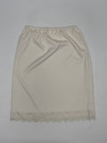 Lace Satin Midi Skirt