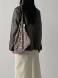 Hunt No Collar Loose Fit Leather Jacket