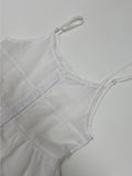 Melon lace bustier one-piece