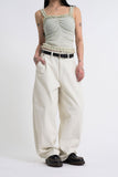 Max Wide Curved Twill Pants