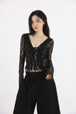 Awesome lace v-neck cardigan