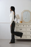Washed teen bootcut denim