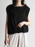 [Premium] Elange Pleated Banding Sleeveless