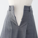 Jay Pleated Midi Skirt (Belt Set)