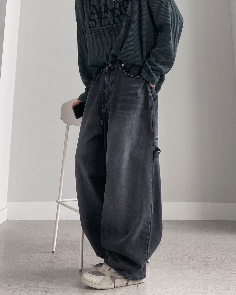 【YOURNUS】Spico Maxi Balloon Black Denim YOURNUS (ユアノス) - スピコマキシバルーンブラックデニム
