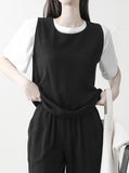 Summer Linen Short Sleeve T-shirt