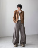 Streak Curve Wide Pants