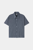 Pastel check cropped short-sleeve shirt