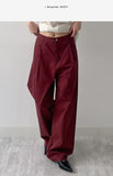 121 One Tuck Cotton Wide Pants