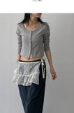 Rich Snap Cardigan T-Shirt