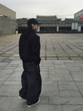 Nave Two-Tuck Raw Curved Denim Pants