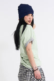 Ribbed Mesh Beanie