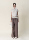 Puff Button Up Linen Knit