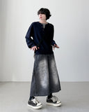 Pin Layered Round Knit