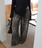 Jay Leopard Denim Pants
