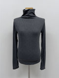 Pintuck Warmer Turtleneck T-shirt