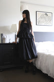 Flare blouse tube top