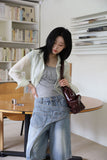 Sandy shirring t-shirt