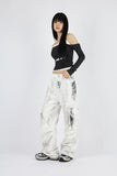 White washed cargo pants